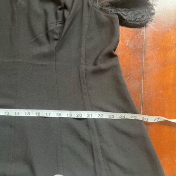 NWT Torrid Plus Size Black Crepe Lace Fit and Flare Top - Picture 12 of 14